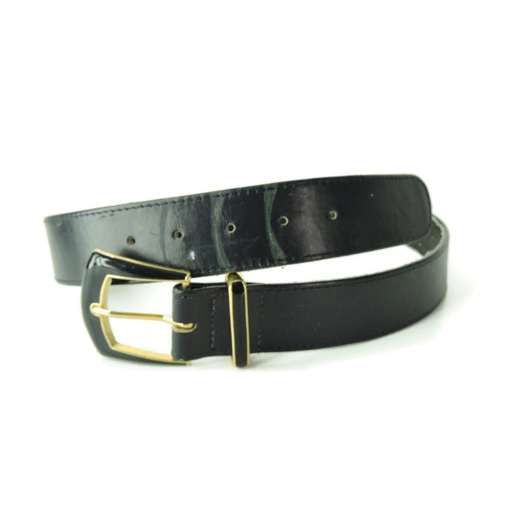 St. John size 6 Belt navy blue with enamel buckle - Picture 3 of 8